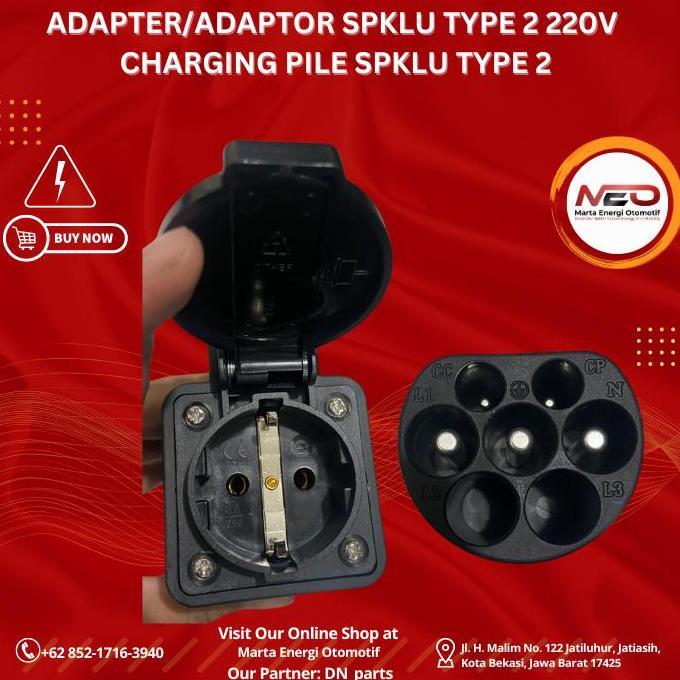 Adaptor Adapter Spklu Type 2 Charging Pile Spklu Type 2 Kualitas Terbaik Harga Termurah