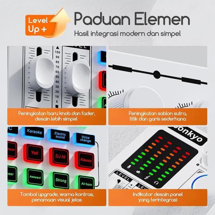 Bonkyo F999MAX sound card live broadcast equipment full set Bluetooth live sound card F999 soundcard