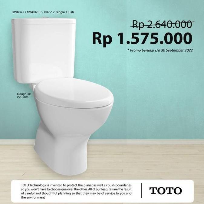 Promo KLOSET Duduk TOTO CW637j / Closet Duduk CW 637J / CW 637 J COD