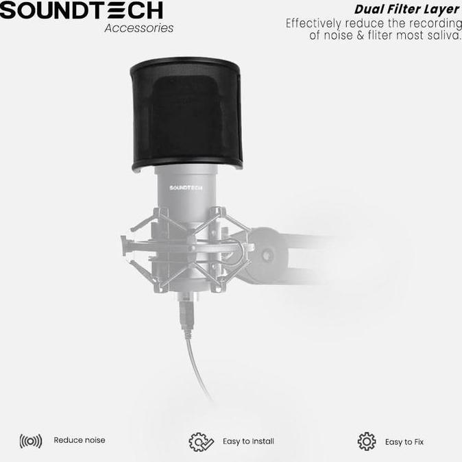 tikarigeovani - mic pop filter soundtech windshield
