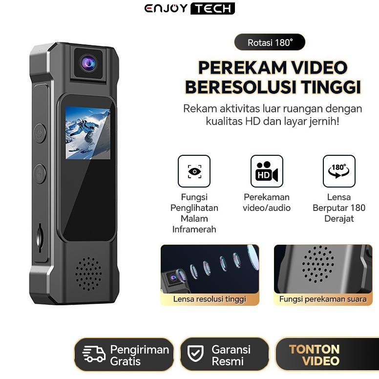 Perekam Konferensi Video Kamera Mini HD 1080P Perekam Video yang Dapat Direkam Layar HD LED Perekam 