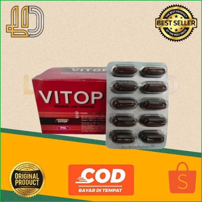 vitop multivitamin ayam tarung isi 10kapsul impor thailand lampam id