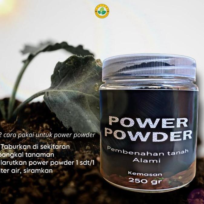Asam Humat POWER POWDER 250 gram Pembenah Tanah Penyubur Tanaman