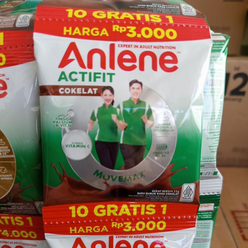 Adibyanss - Anlene Renceng Actifit Coklat 11Pcs - Susu Tinggi Kalsium Untuk Lansia