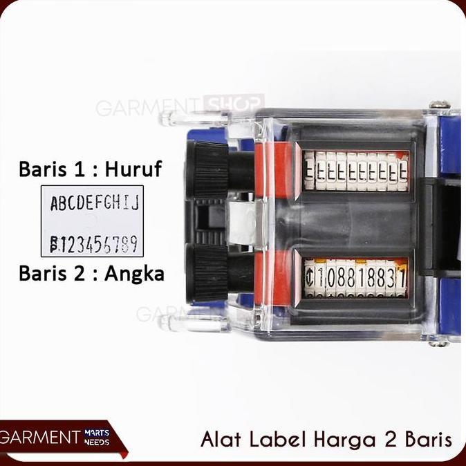 Alat Label Harga 2 Baris Huruf Angka Price Labeller Mx 6600