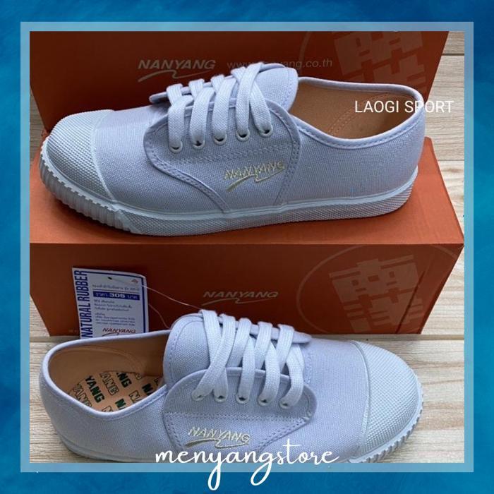 BYP-27 DHOT - TERLARIS NANYANG PUTIH SEPATU TAKRAW ORI ORIGINAL 100% THAILAND paling banyak di cari 