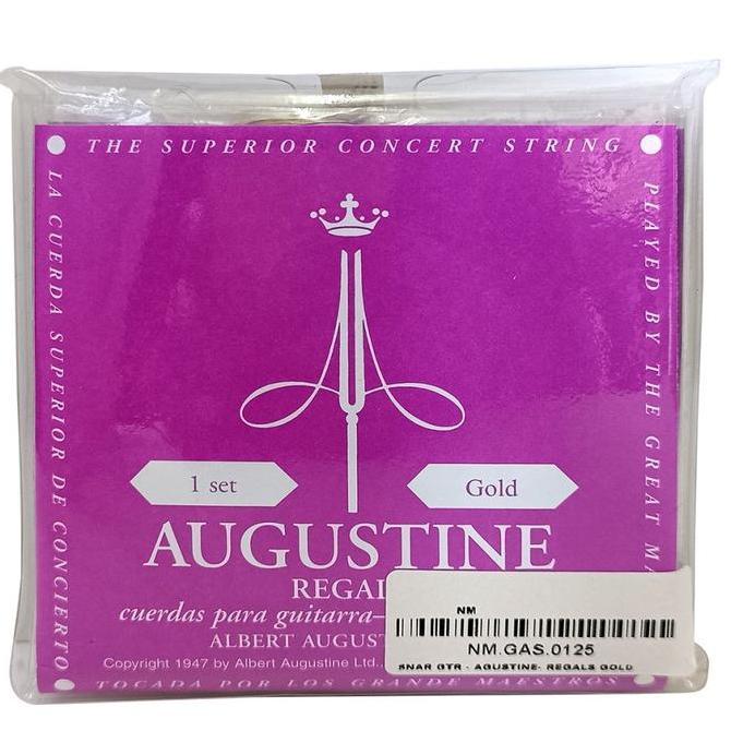 Augustine Regal Gold High Tension Senar Gitar Klasik Nylon Original senar  gitar