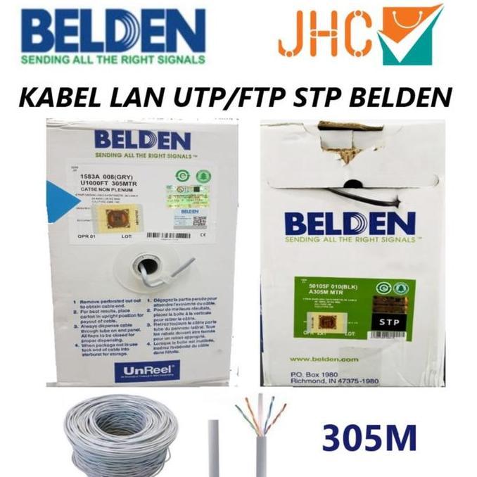 Kabel LAN Cat 5e Belden - Cat5 - Kabel FTP STP/ UTP Cat5e BELDEN 305M