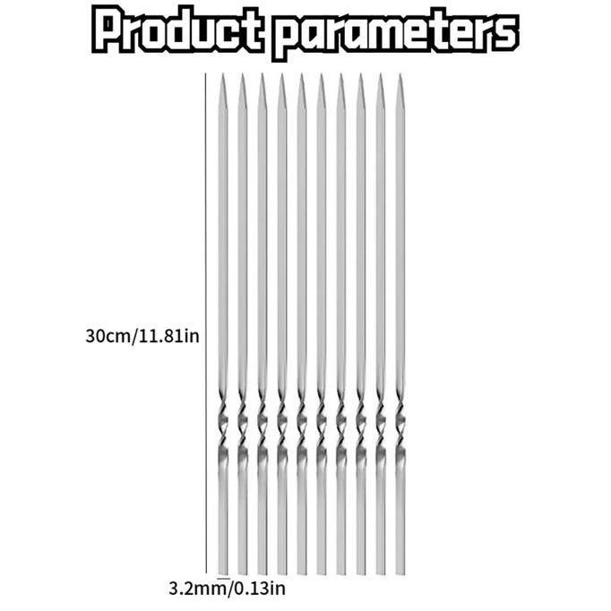 YOUEI alat tusuk sate / Alat tusuk sate manual / tusuk sate 30cm / tusuk sate besi panjang / Alat ba