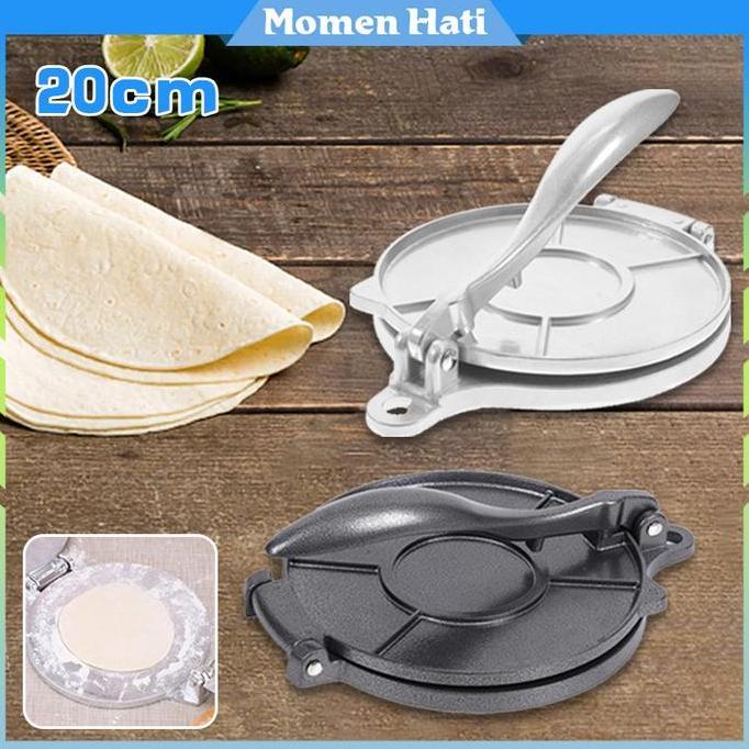 SHISHIO 20cm Alat Press Tortilla / Alat Press Kulit Kebab / Alat Pres Adonan
