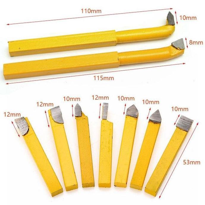 SHISHIO 9pcs Pahat Bubut Kayu / Baja Tahan Karat Pahat Bubut Kayu / Untuk Bengkel