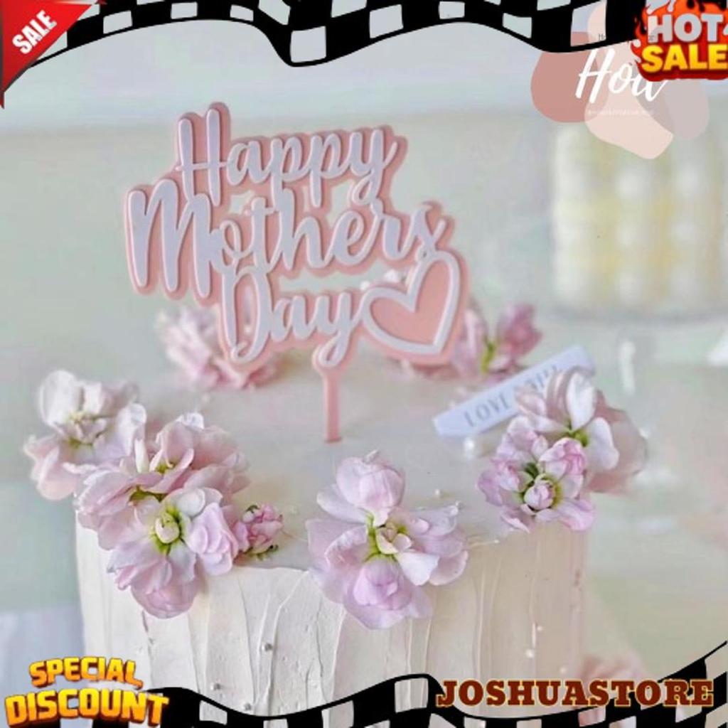 Termurah Topper Happy Mother'S Day Hiasan Kue Hari Ibu Mother Day Untuk Mama Ibu Mom