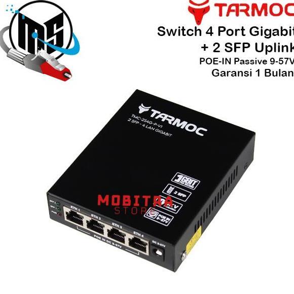 Switch 4 Port Gigabit + 2 SFP Uplink POE | Switch Hub 4 Port Unmanaged