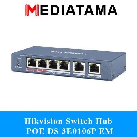 Hikvision Switch Hub POE DS 3E0106P EM