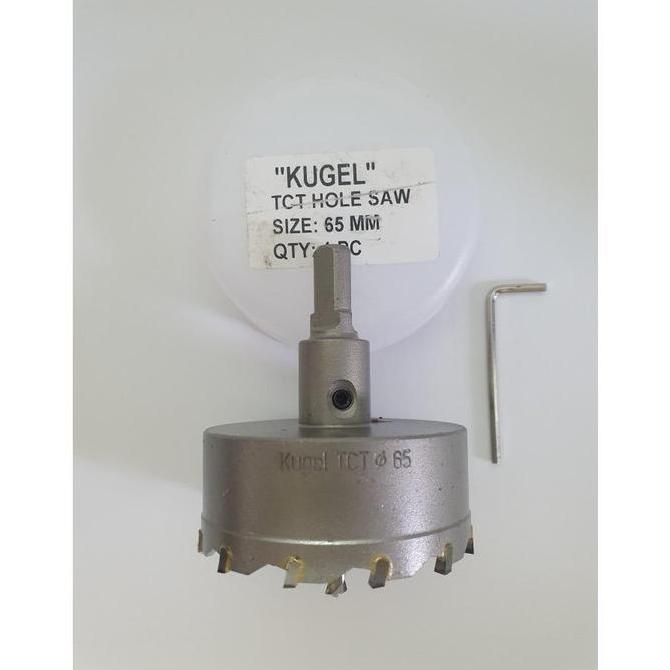 Kugel Hole Saw TCT Dia. 65 mm - Mata Bor Stainless Steel - Original HOLE SAW ASLI KUGEL