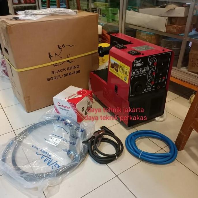 mig 300 Rhino 380v / mesin las mig 300 black rhino DTJ