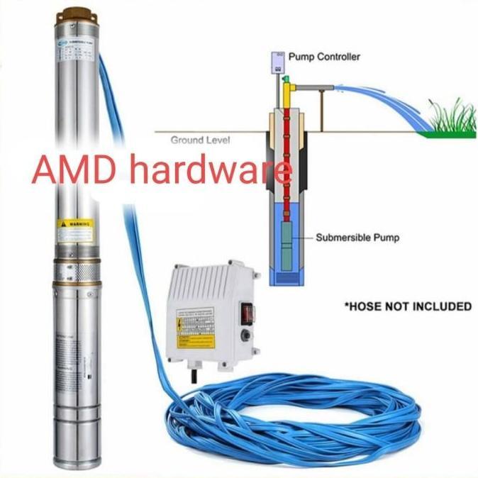 Pompa Air Satelit Submersible Pump 3" 0,33Hp + Kabel 30M Nlg (Shimizu) Baru