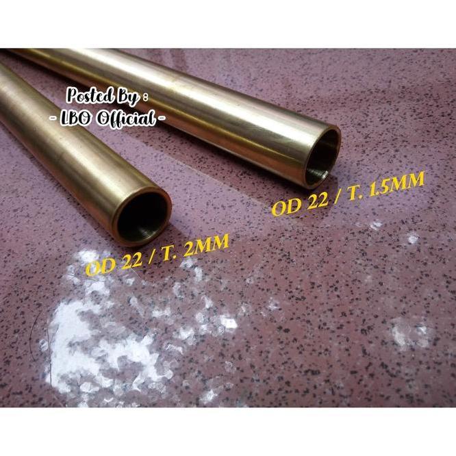 Pipa Kuningan Od 22 Tebal 1.5Mm Panjang 50Cm Murah