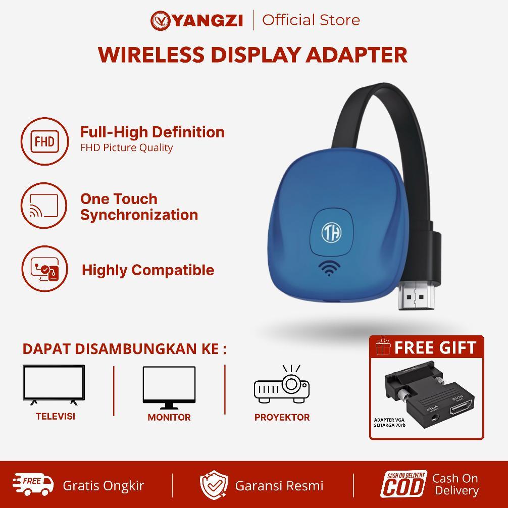 YANGZI Wireless Display Adapter Miracast Chromecast FHD Dongle HDMI