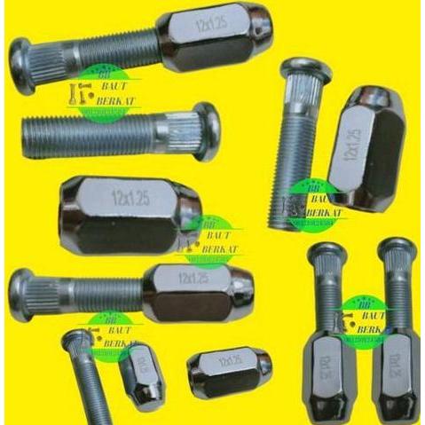 Promo ECER baut roda panjang mur racing carry baut roda panjang carry 5cm COD