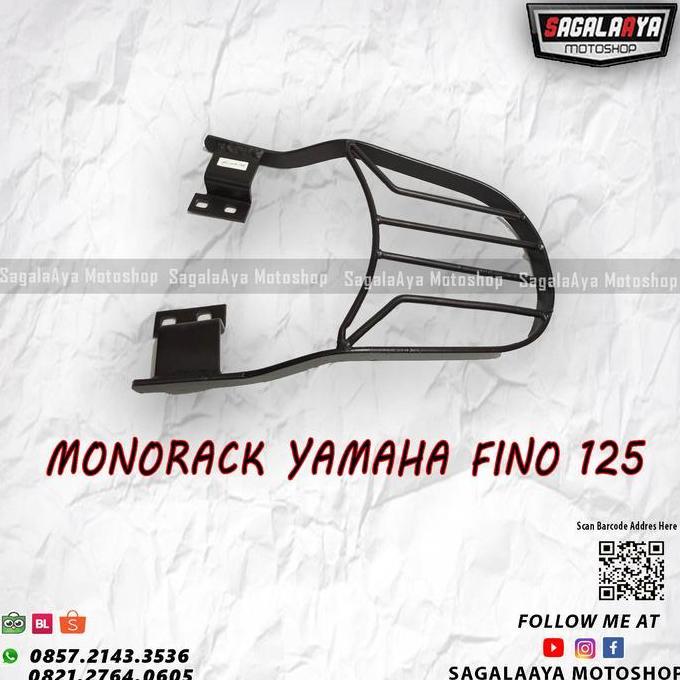 Bracket Box Monorack Yamaha New Fino 125 Breket Top Box Motor Givi Kmi Harga Spesial