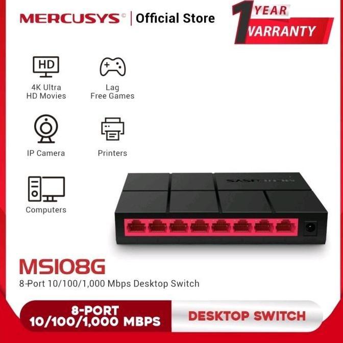 MERCUSYS MS108G Switch Gigabit Dekstop 8 Port