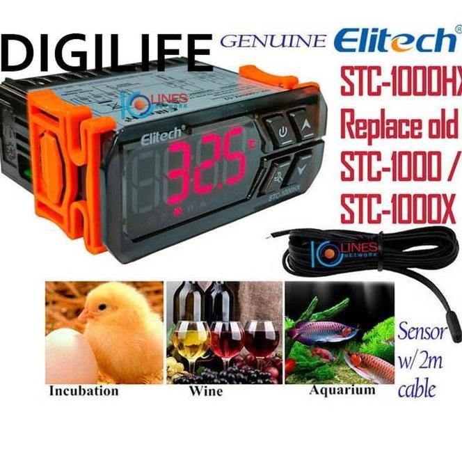 Thermostat Elitech Stc-1000 Orignal Termostat Stc1000 Digital Stc 1000