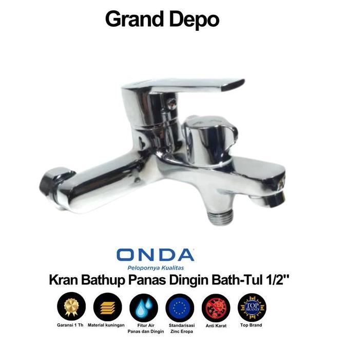 Kran Shower Mixer Air Panas Dingin Bath Tul 1/2" Onda / Kran Shower Mixer Onda / Kran Air Onda