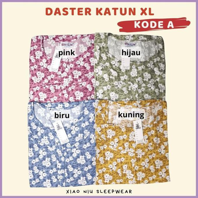 Daster Katun Busui Siu-Lie Size L XL / Daster Jumbo