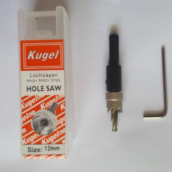 KUGEL Hole saw HSS 12 mm - Mata Bor Besi 12 mm Original HOLE SAW ASLI KUGEL
