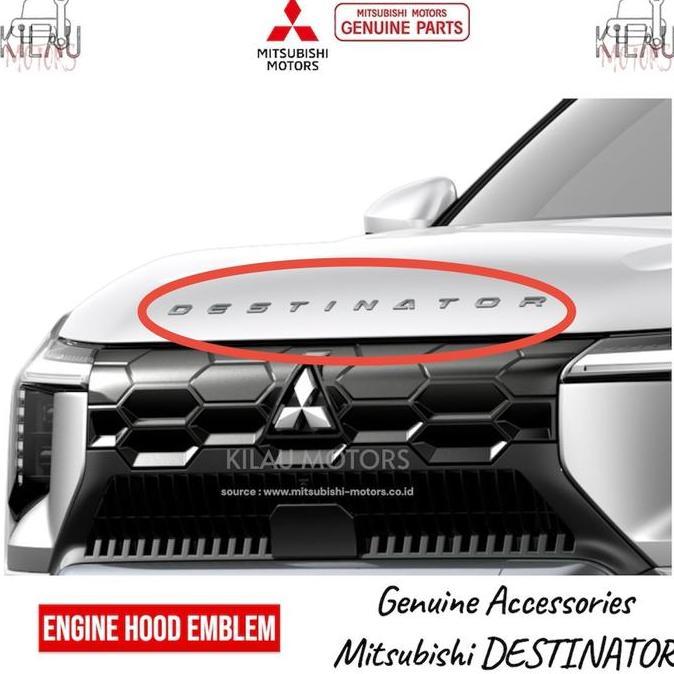 Engine Hood Emblem Destinator Aksesoris Accessories Original Mitsubishi Mz336253