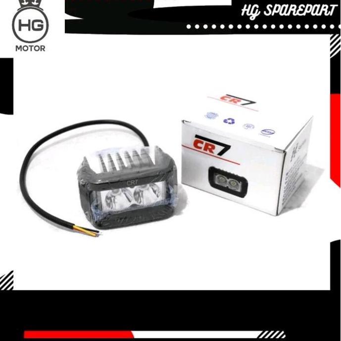 Lampu Depan Motor Sorot Tembak 2 Mata CRF LED Lamp