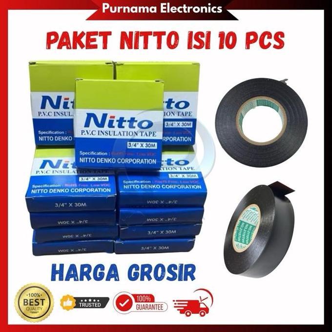 Isolasi Nitto Paket Isi 10 Pcs Grosir