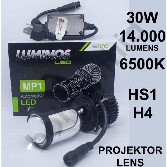 C - LAMPU LED Motor PROJEKTOR MP1 HS1 H4 Hi Lo LUXIMOS SUPER TERANG 14000Lumens