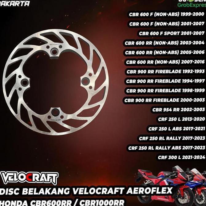 Piringan Cakram Disk Disc Brake Belakang Velocraft Aeroflex 220Mm Cb400 N Cb600 F Cbr1000Rr Cbr600Rr
