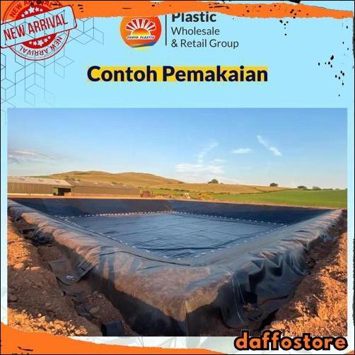 Grosir Geomembran Hdpe Tebal 200 Micron Lebar 3 Meter
