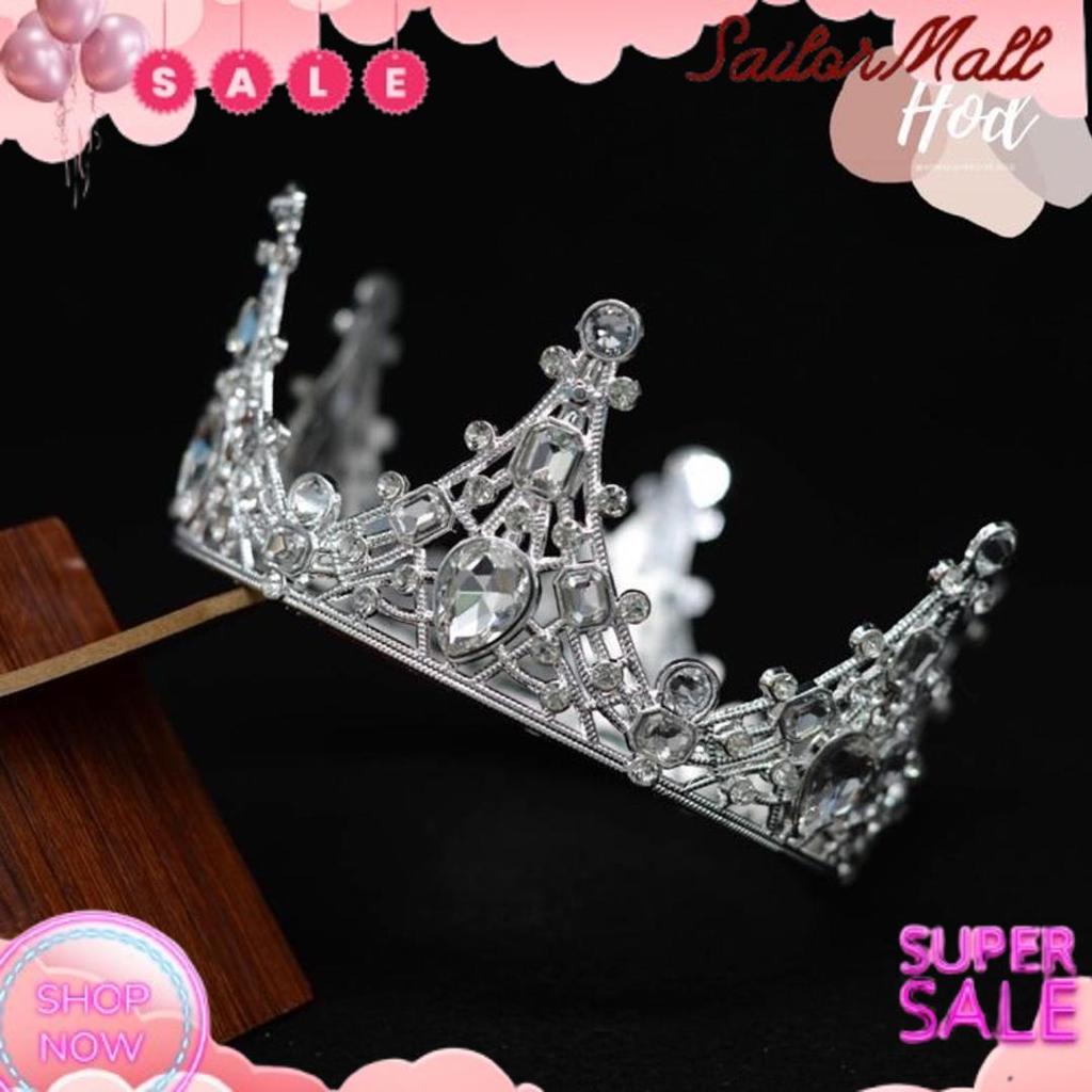 Grosir Topper Bold Crown Black Silver Dark Gold Hiasan Birthday Cake Tiara Hitam Mahkota Kristal War
