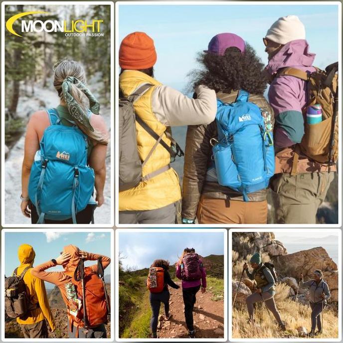 REI COOP BACKPACK FLASH 22 PACK USA TAS RANSEL ULTRALIGHT BAG HIKING CAMPING