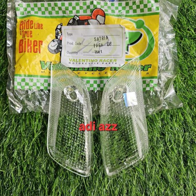 mika kaca sein sen riting depan bening satria 2tak lumba ru 120r bukan ori merk vr