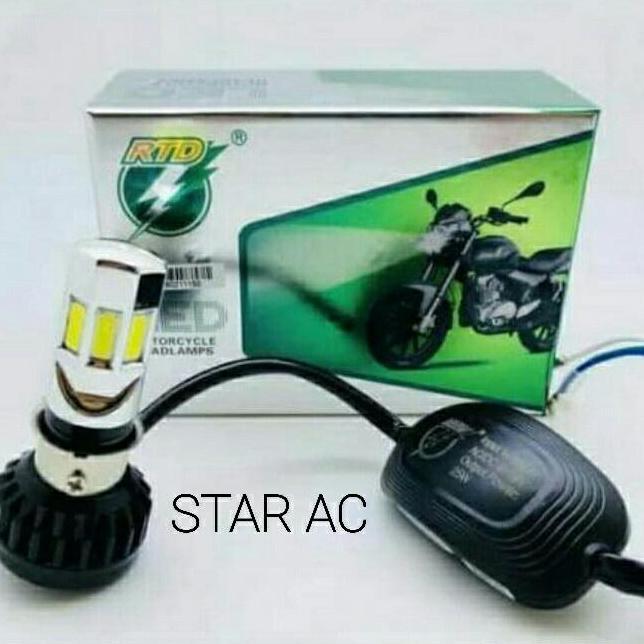 RTD LAMPU DEPAN 6 SISI PUTIH MOTOR UNIVERSAL