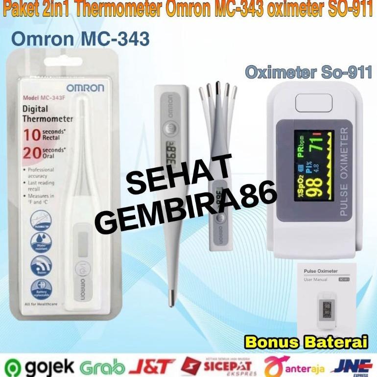 paket oximeter dan termometer omron 343