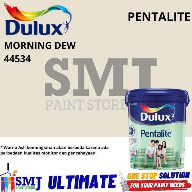 Cat Tembok Interior DULUX PENTALITE warna TINTING Morning Dew ukuran 2,5L