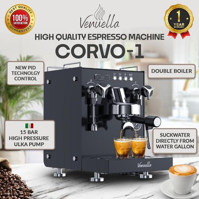 MESIN KOPI ESPRESSO COMMERCIAL CORVO 1 - VENUELLA USED DOUBLE BOILER MACHINE ORIGINAL DAN TERPERCAYA