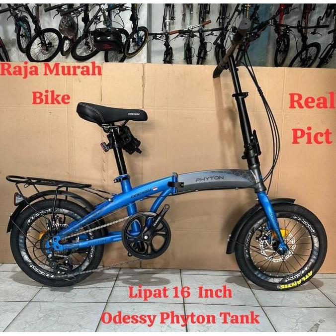 Sepeda Lipat Boncengan 16 Inch Odessy Phyton Tank Sepeda Lipat 16 Inch Odessy Phyton Tank Sepeda Lip