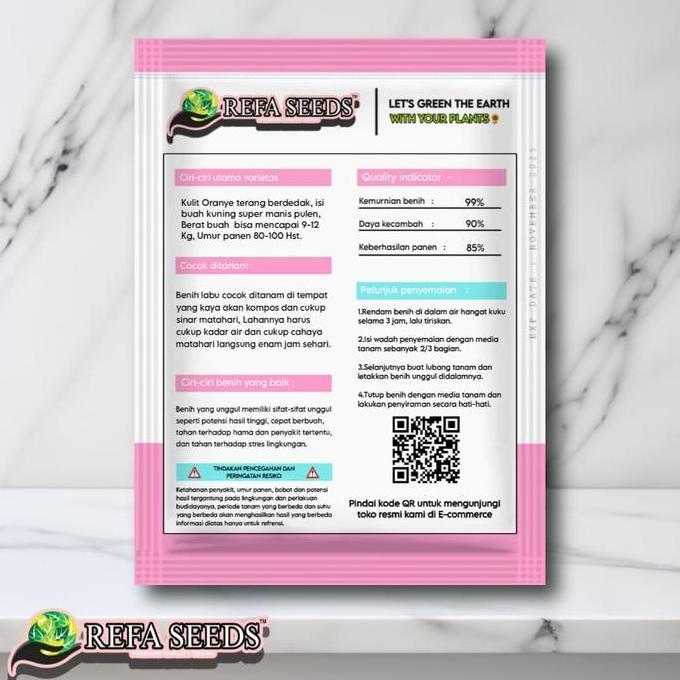 Benih Bibit Buah Labu Raksasa Langka / Labu Jumbo Import / Pupuk Tanam