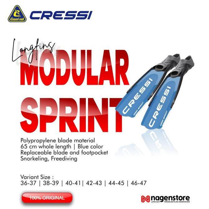 Terjangkau Cressi Gara Modular Sprint Longfins Long Fins Short Fins