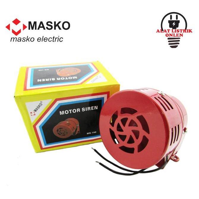 TERMURAH - MINI ALARM SIRINE MS-190 220VAC MASKO SIRIN BEL BELL MS 190 MS190 BABY