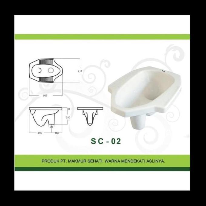 Closet Duty Warna Maroon Dan Biru Tua - Kloset Jongkok (Gojek/Grab)