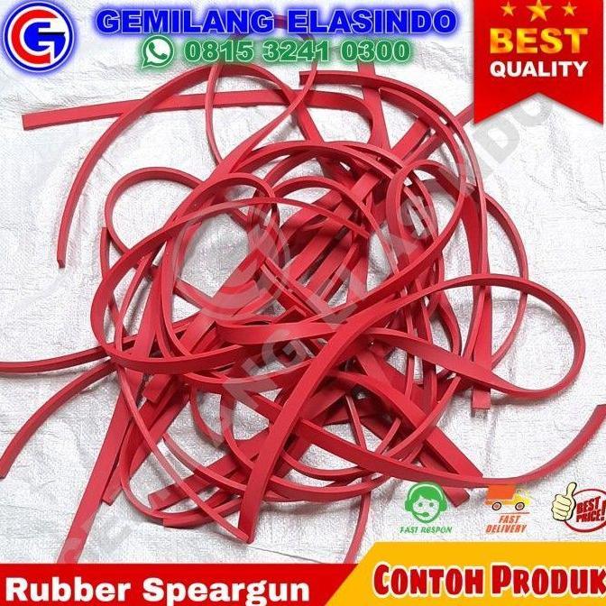 Terjangkau Rubber Speargun P. 60Cm X 3Mm | Karet Panah Ikan Pipih | Karet Ketapel