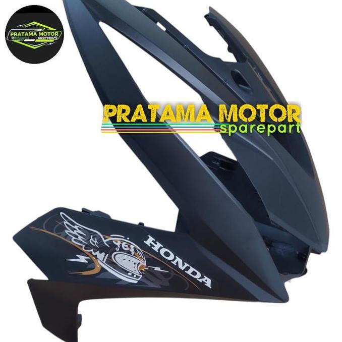 Cover Tameng Body Depan Beat Street K1A Hitam Doff 2020 2021 2022 2023